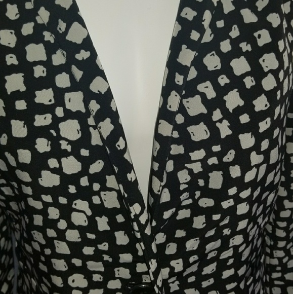 The Limited Black Print Blazer Jacket Small - Picture 2 of 5